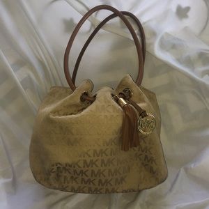 Authentic Michael Kors Tan Signature Purse